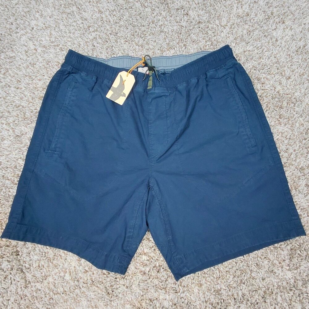 NEW Relwen Tropic Weave Windshort 7.5" Drawstring Shorts Mens Large Navy Blue